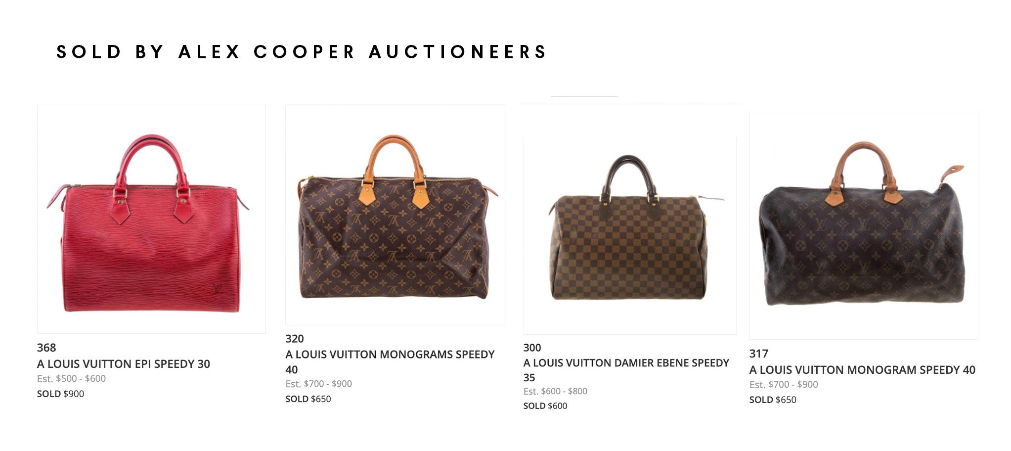 Louis Vuitton Collections, Vintage Designer Purses & Bags