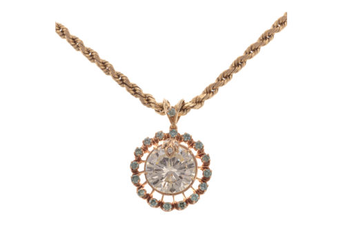 An Impressive 10.61ct Diamond Pendant in 14K