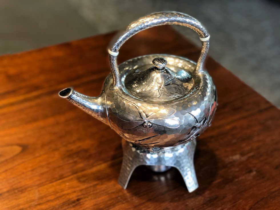 Dominick & Haff Aesthetic Sterling Teapot & Stand