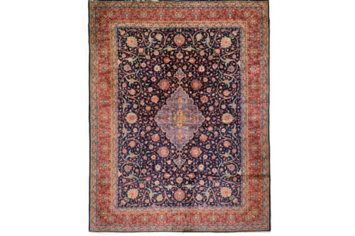 Persian wool pile hand knotted rug, 10’ x 12’7”