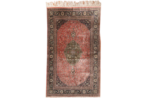 Silk Sino Persian Rug, 4.2′ x 6’6”